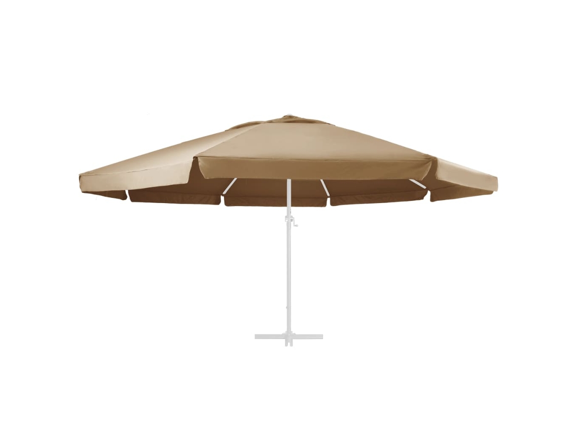 Tela de repuesto para parasol de 600 cm gris parduzco Wsd786838 Lovely Home