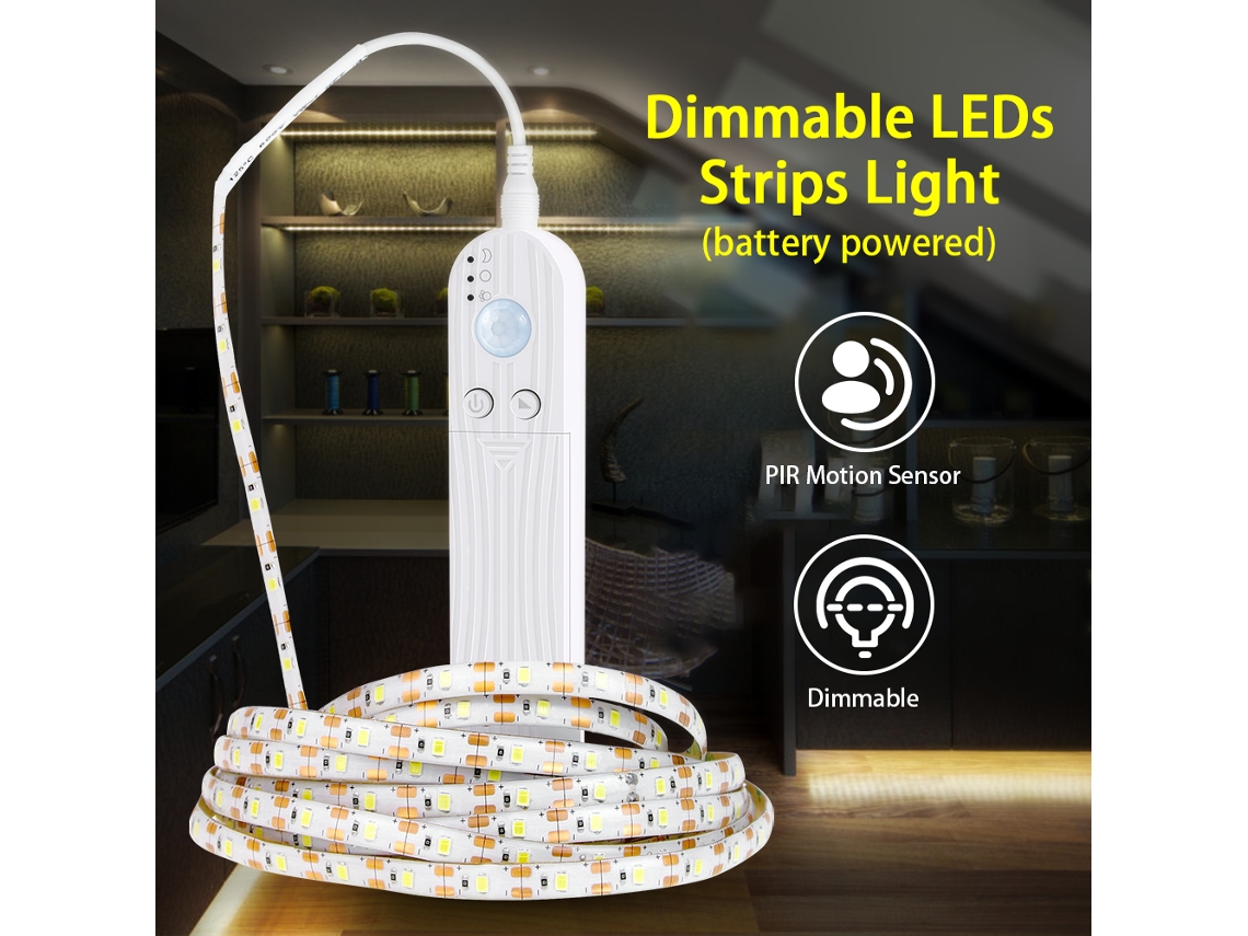 Yncm2026-tiras Led Regulables Con Sensor De Movimiento Pir 0.5m 30leds Luz De Cuerda Para Tv, Escritorio, Hogar, Cocina Y Decoración