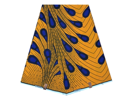 Vestidos De Algodón Tela De Tela De Cera Real (Q - 120 Cm - 6 Yardas)