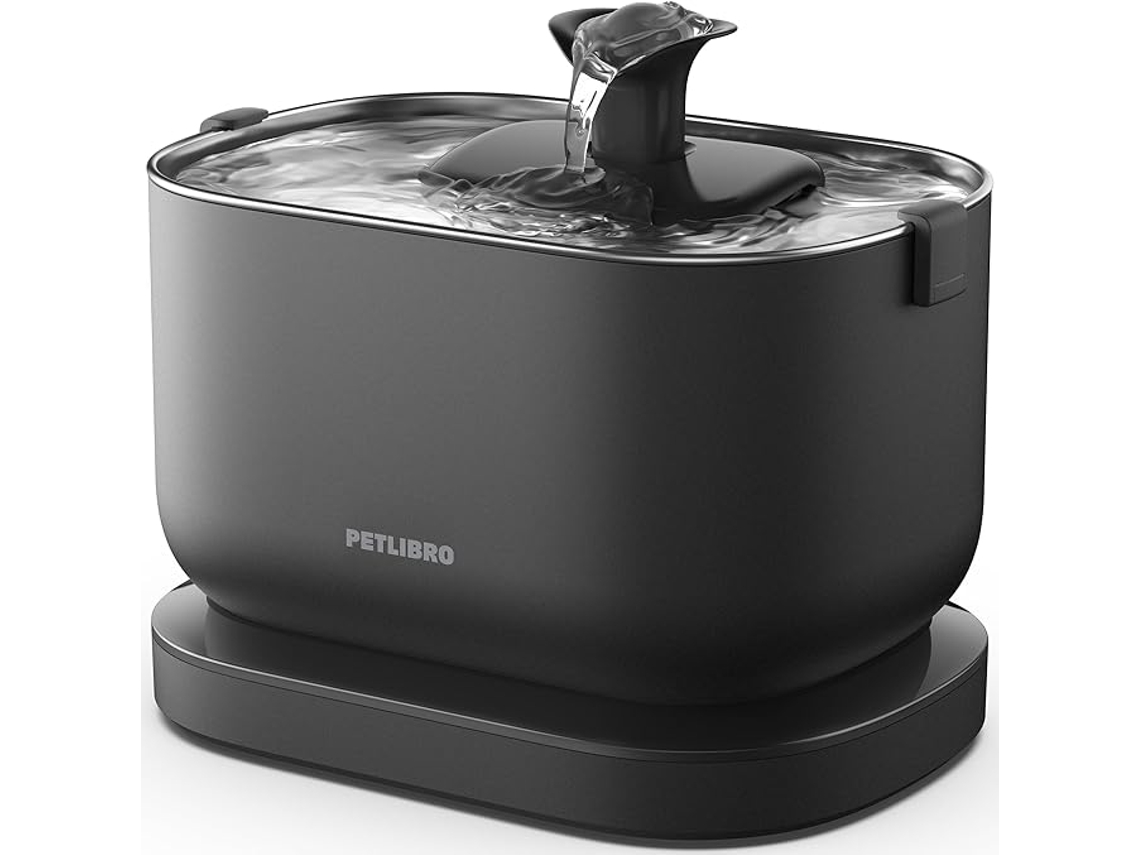 Fuente de Agua Automática PETLIBRO Dockstream (2,5 l - Inalámbrica  - Negro)
