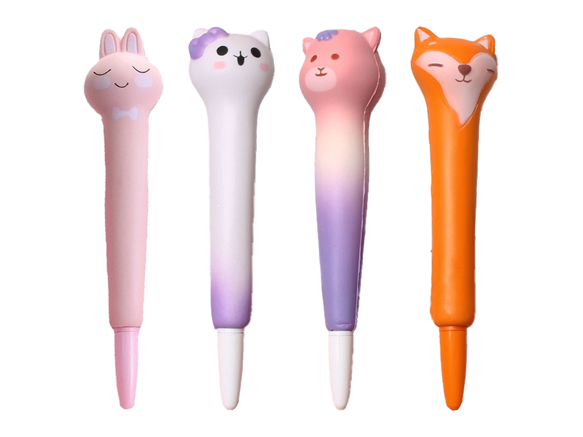 Squishy and Cute Pen - Bolígrafo de gel Útiles escolares para niñas y niños de 5 a 12 años Estilo 3