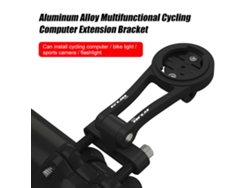 Suporte extensível Rebe para ciclocomputador, leve e ajustável em alumínio, compatível com Garmin, Bryton, Cateye e Wahoo.