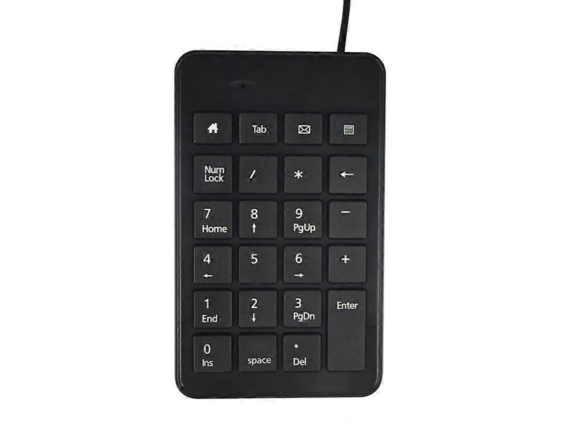 Teclado numérico USB pequeño con cable de 23 teclas para contabilidad. Everley891