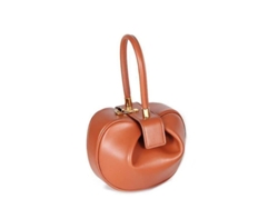 Bolso Tote De Piel Para Mujer Con Asa Superior, Diseño Único, Bolso De Mano Con Forma De Empanadilla.