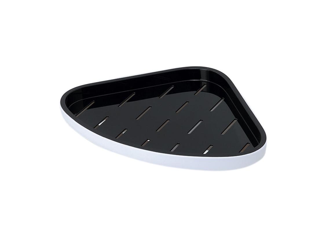 Estante De Esquina Triangular Negro Para Baño, De Plástico Impermeable Y Ventilado, Para Champú.