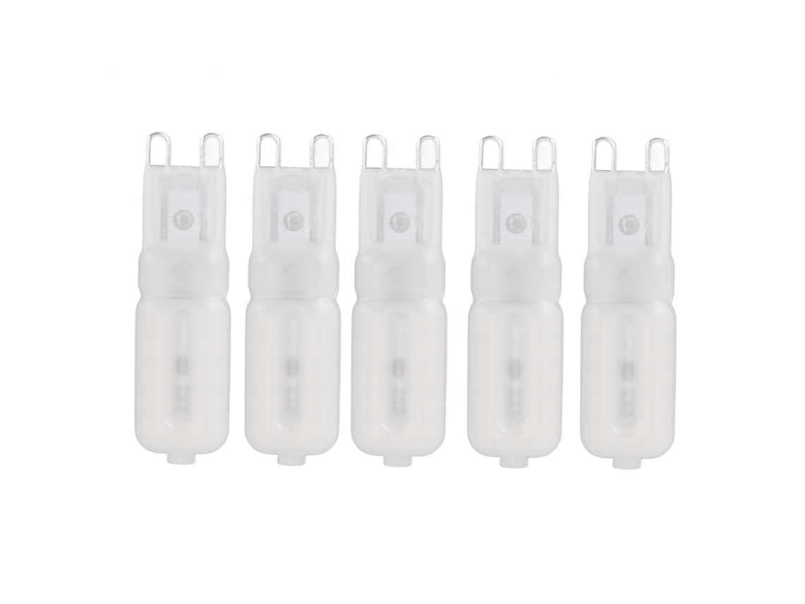 5 Bombillas Led G9 Regulables De Alta Reproducción Cromática, 22 Led, 220 V, Para Iluminación De Exteriores.