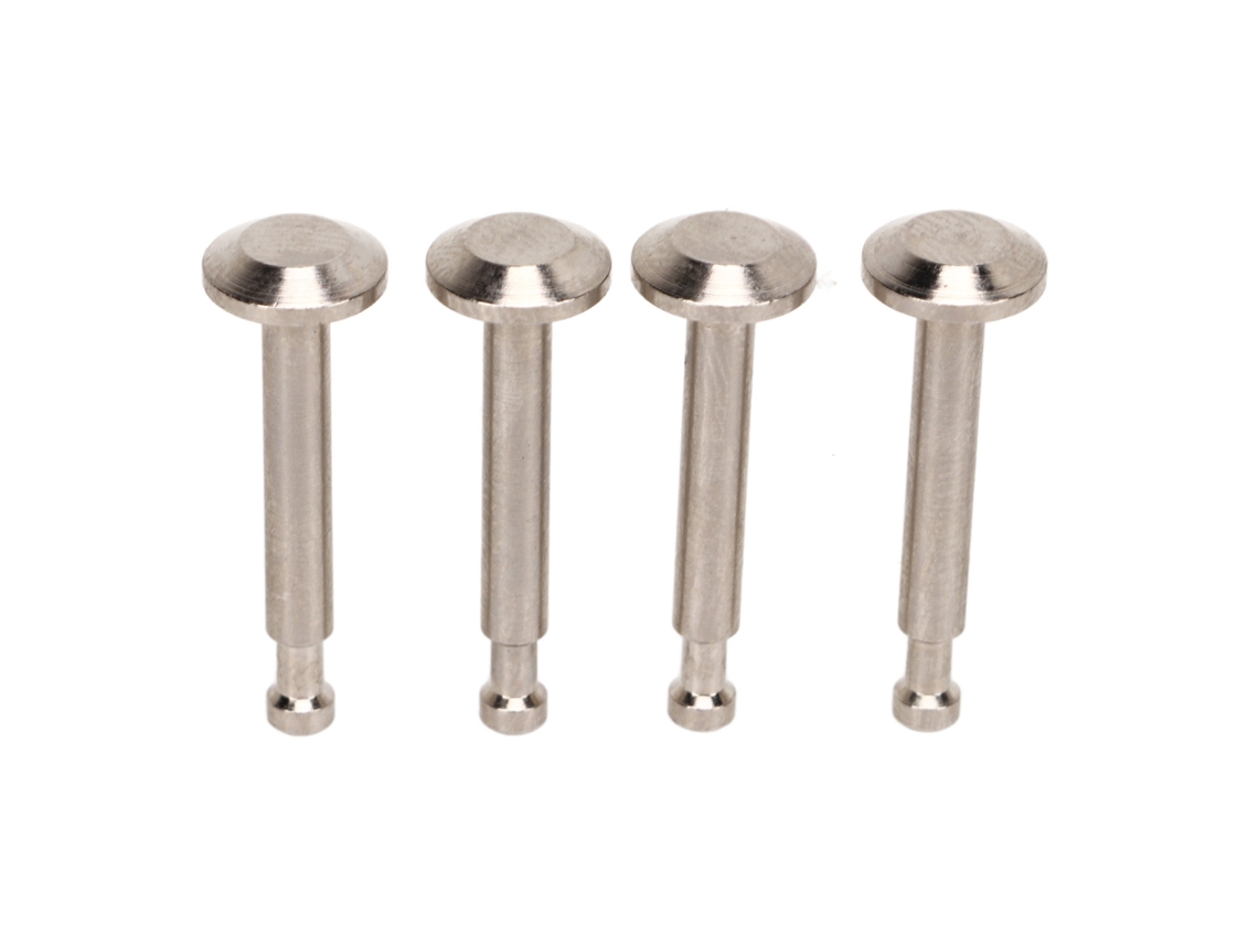 Kit De Pinos De Amortecedor De Aço Ajuste Firme Para Carro Rc Arrma 1/7 1/8 Prata 4pcs