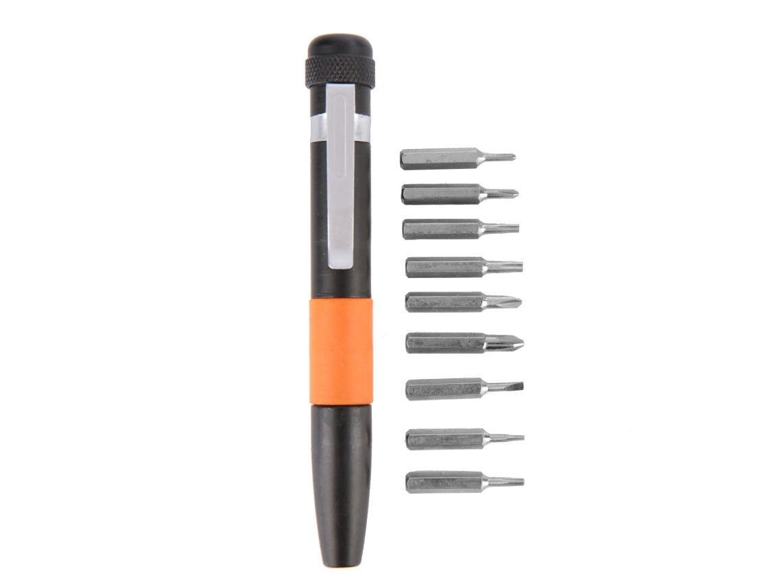 Destornillador Multibit Profesional 10 En 1 Para Reparación, Modelo 8809c, Fabricado En Acero Cromo-vanadio.