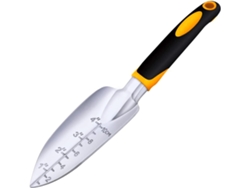 Pala de jardín con paleta de trasplante, ideal para plantar, trasplantar y desherbar, herramienta de jardinería resistente de aluminio fundido con mango.