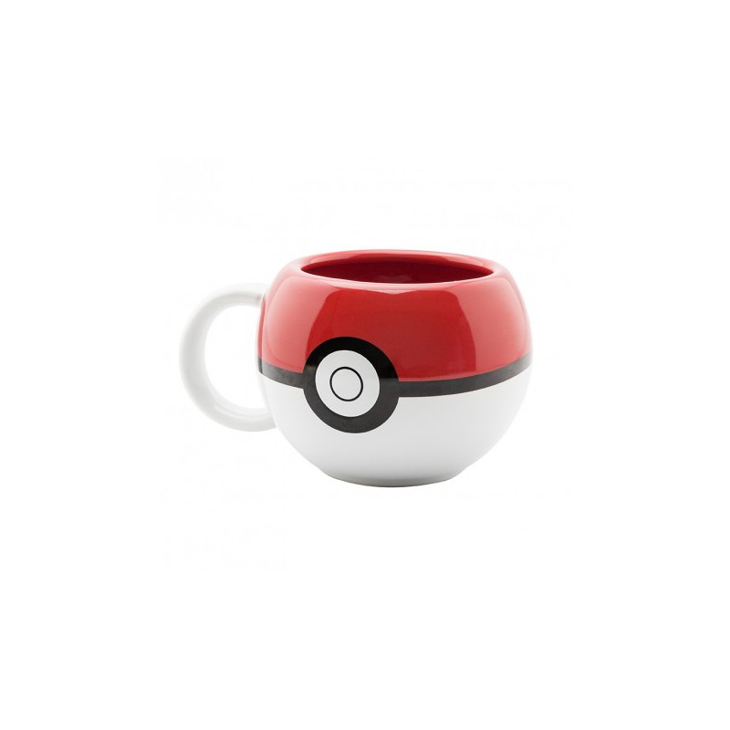 Taza 3D POKÉMON Pokeball Rojo 400 ml