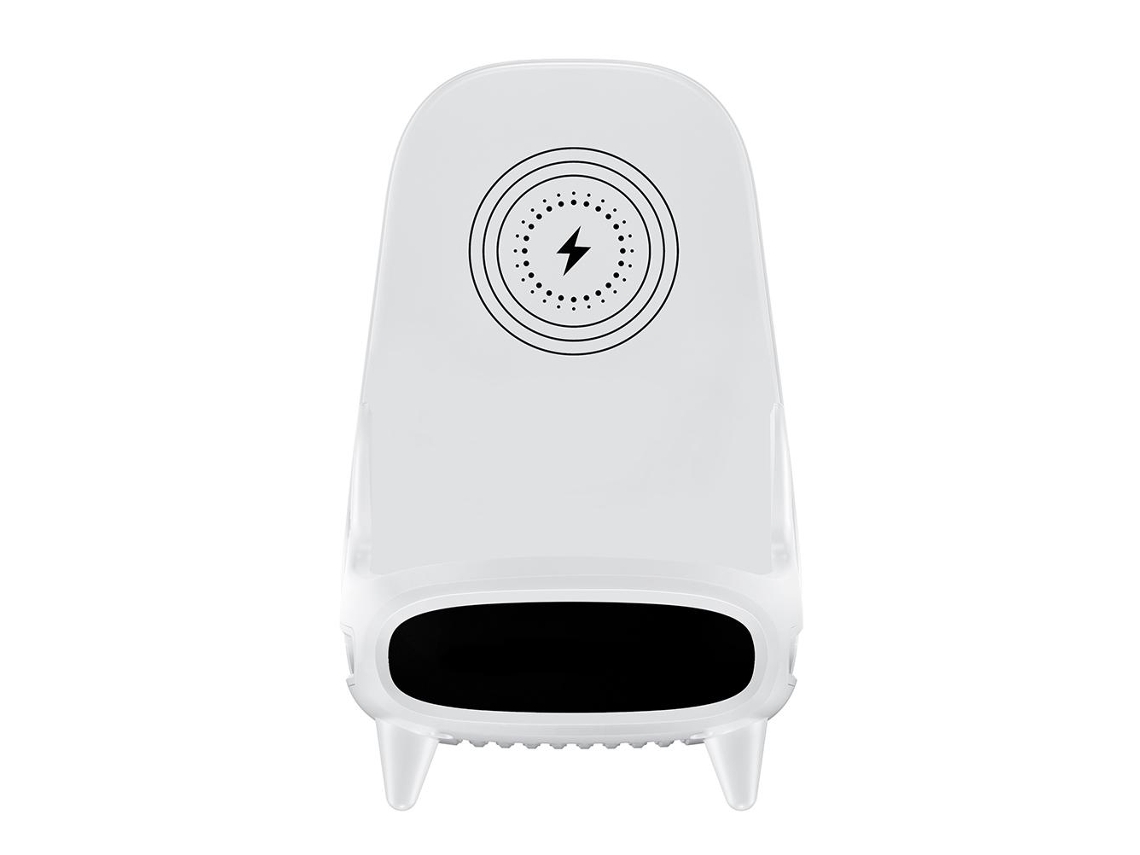 Mini Silla Con Cargador Inalámbrico Portátil De 15 W, Altavoz Y Soporte Para Teléfono Móvil.