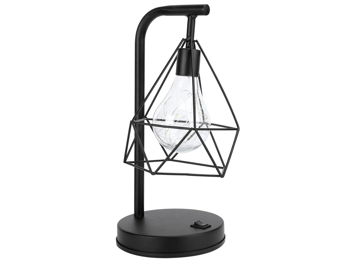 2026-lámpara De Mesa De Hierro Forjado Con Led, Luz Nocturna De Dormitorio, Decoración Para Bar, Regalo