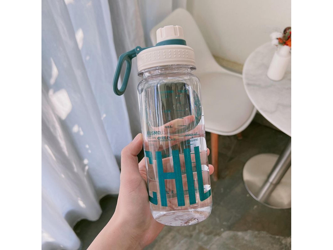 Botella De Agua Deportiva Transparente De Calidad Alimentaria Con Escala Para Deportes Internos Y Externos. Rosewell