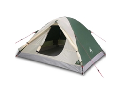 Tienda de campaña iglú para 3 personas impermeable VIDAXL verde
