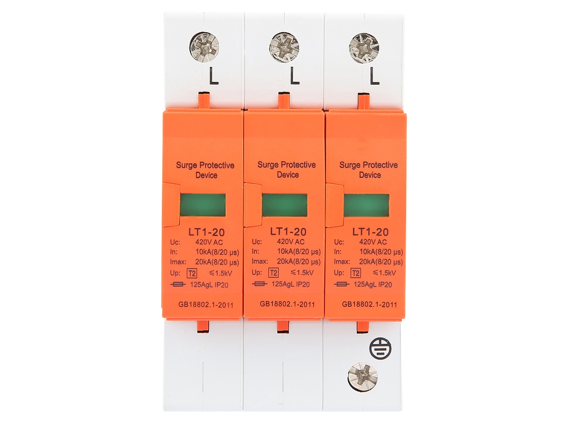 Protector Contra Sobretensiones Residencial 3p 10ka-20ka 420v Ca Dispositivo De Protección Contra Sobretensiones De Bajo Voltaje