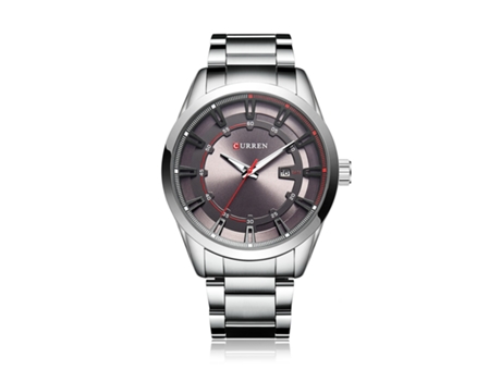 Relojes para Hombre, Relojes analógicos de Pulsera de Acero Inoxidable de Negocios Resistentes al Agua con Lectura de Calendario-Concha Blanca Gris...