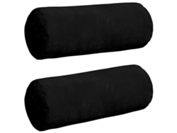 Cojines de soporte, 2 unidades, color negro, Ø 15 x 40 cm, HARLANV1