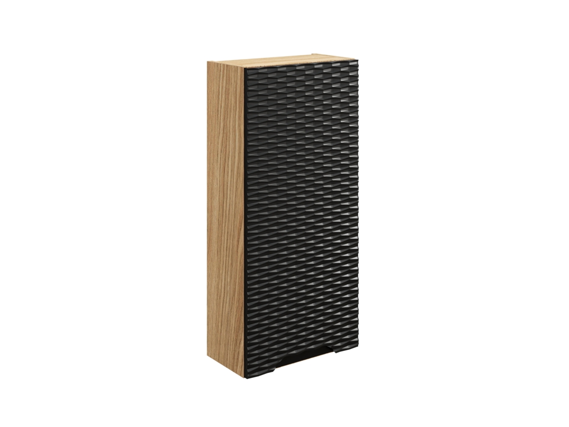 Armarios Laterales FURNLUX Ocean (Negro, Madera Contrachapada - 35X19X75 Cm)
