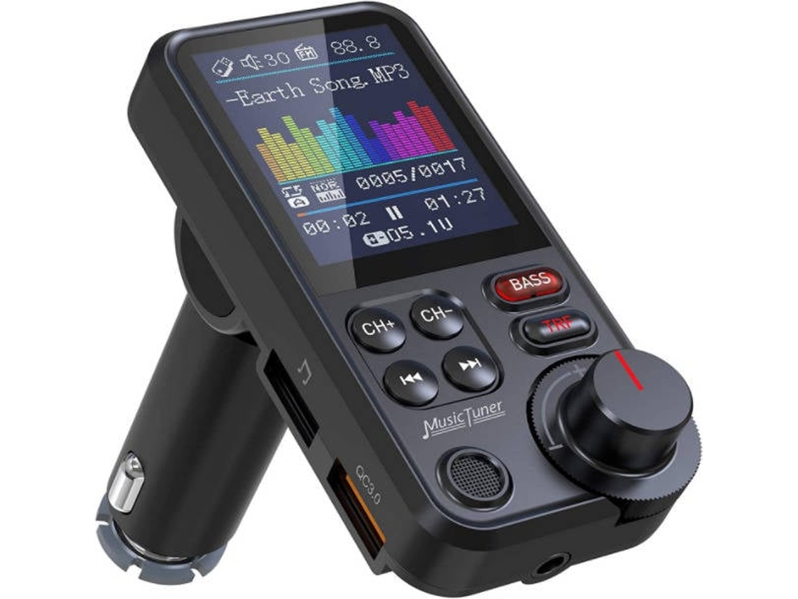 Transmisor FM Bluetooth Qp0328 Y7 Chaberlu (Negro)