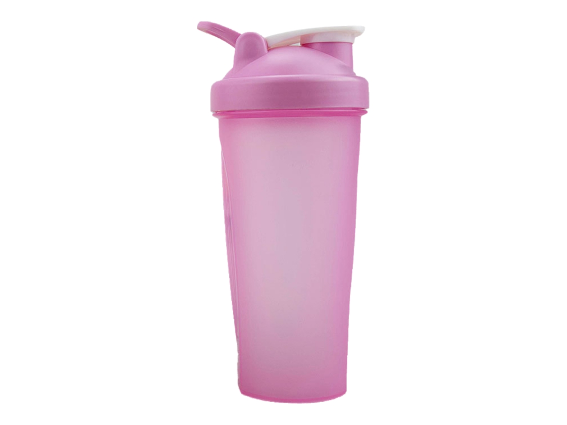Botella mezcladora de proteínas de 600 ml, vaso medidor, botella portátil para granizados de fitness