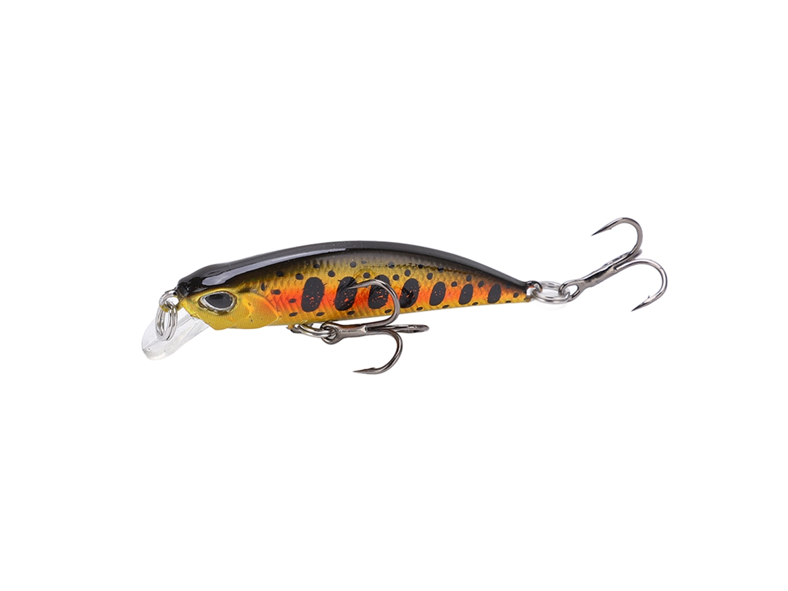 Isca Artificial De Lançamento Longo Minnow Mini Dura, 5cm, Wobbler Flutuante, Olhos 3d, Marinha, Acessório De Pesca.