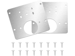 Puerta De Acero Inoxidable, Kit Completo De Bisagras Para Cajón Con Placa