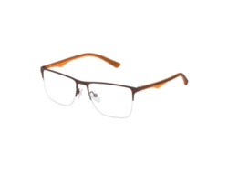 Montura De Gafas Hombre Police Vpl398-53090l (marrón - Metal - 140 Mm - Ø 53 Mm)