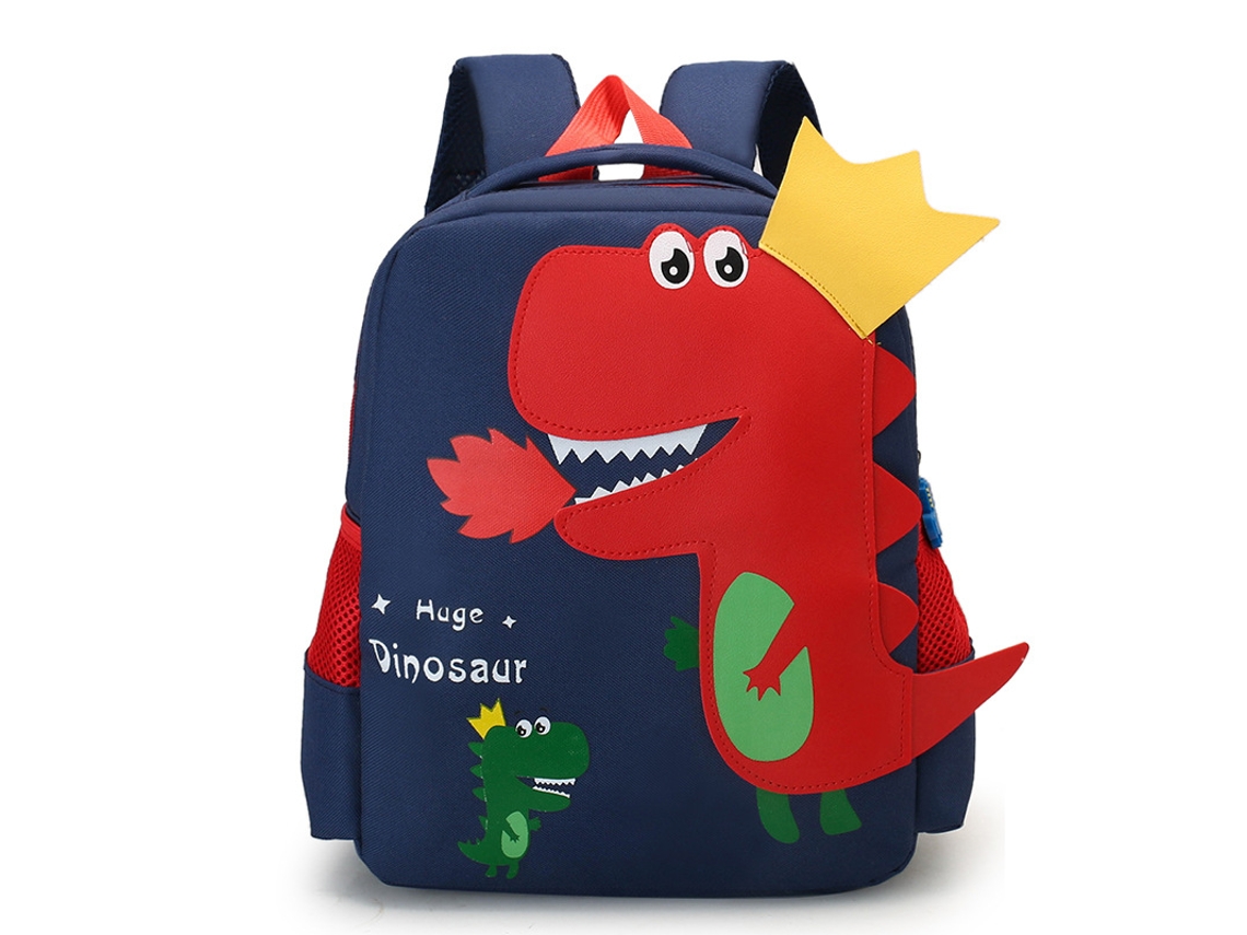Mochila infantil con diseños de dibujos animados de dinosaurios arcoíris para niños y niñas