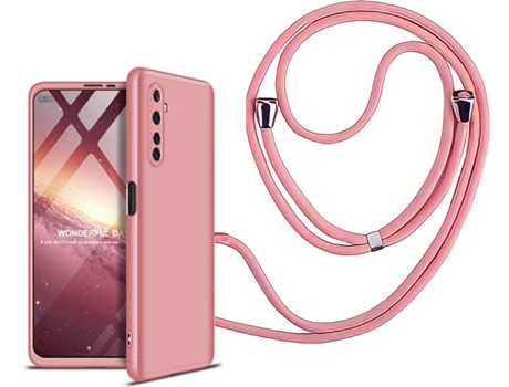 Funda Realme 6 Pro Slim Armor 360º con Collar Rosa