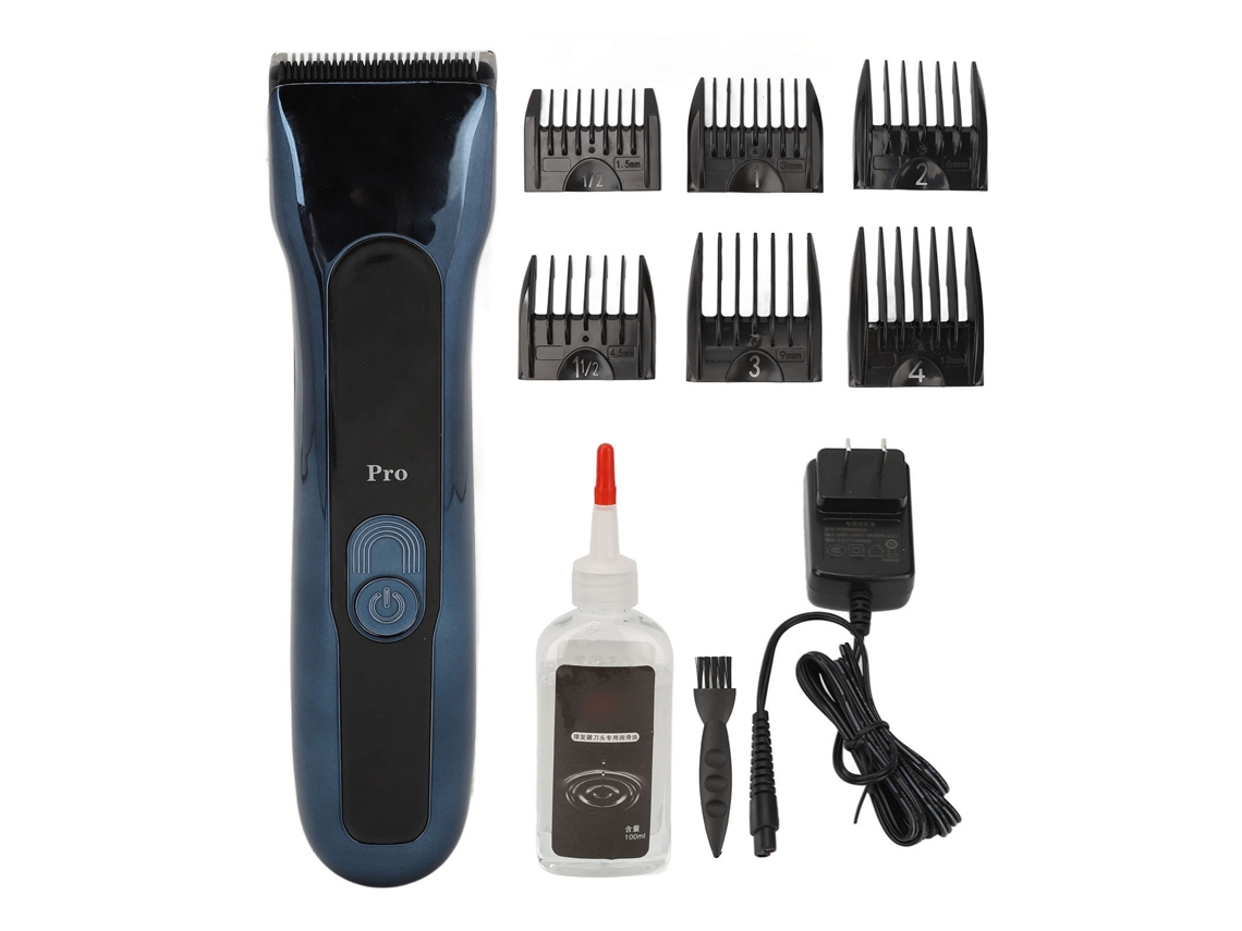 Aparador Elétrico De Cabelo Recarregável Com 6 Pentes Limite Kit De Tosa Em Casa Ferramenta De Cortar Cabelo 100‑240v