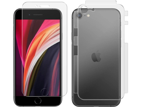 Protector iPhone SE 2020 « 8 « 7 AVIZAR Flexible y Antibacterias Transparente