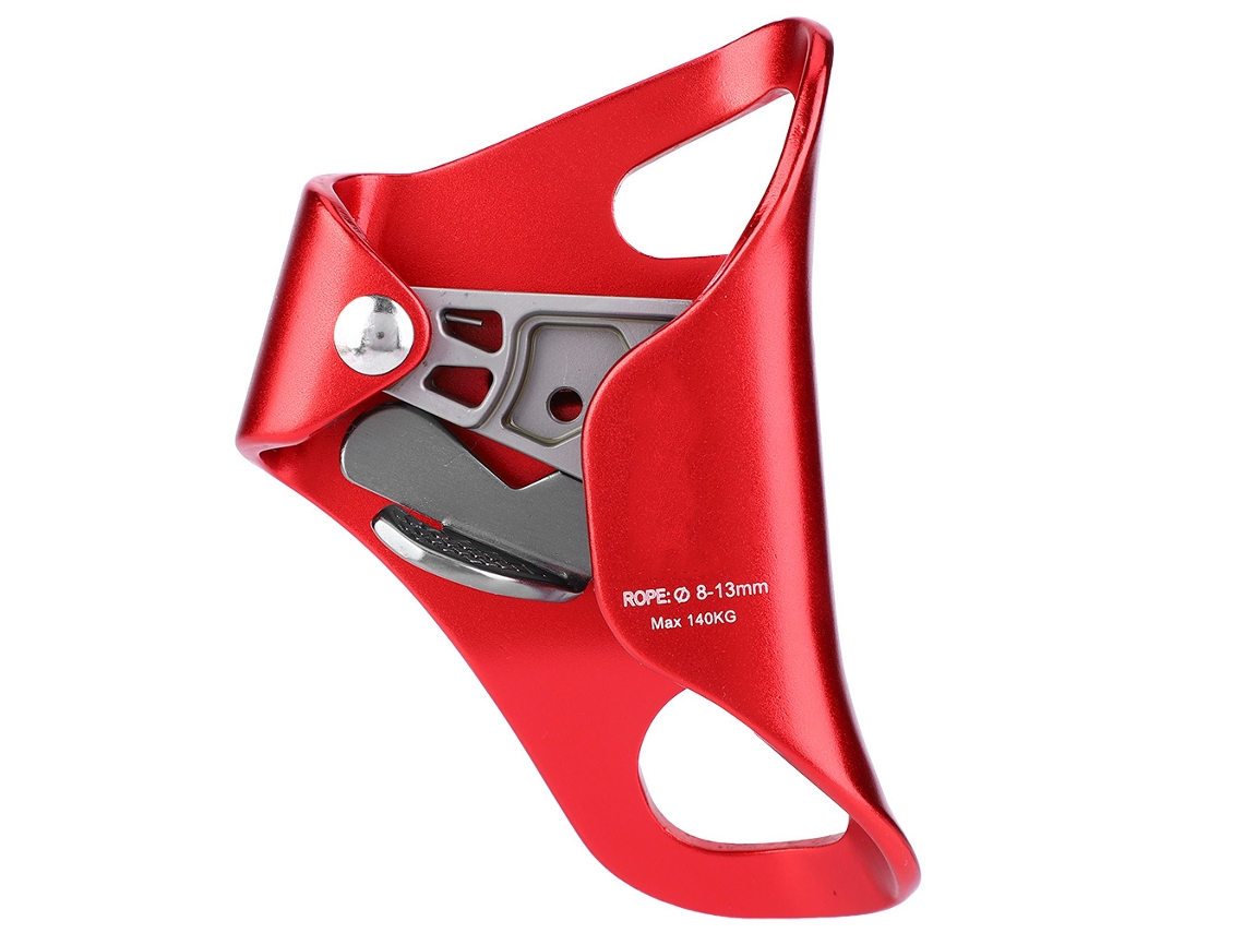 Ascendedor De Pecho Para Equipo De Escalada Y Montañismo, Abrazadera Para Cuerda De 8-13 Mm, Rojo