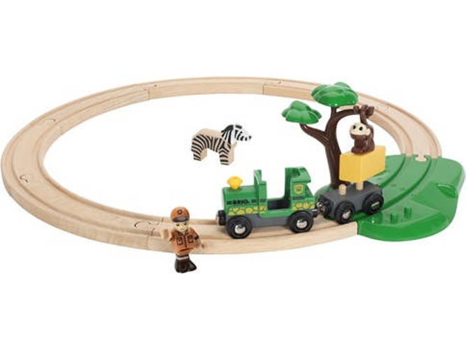 Pista de Tren BRIO en Madera Safari Railway Set