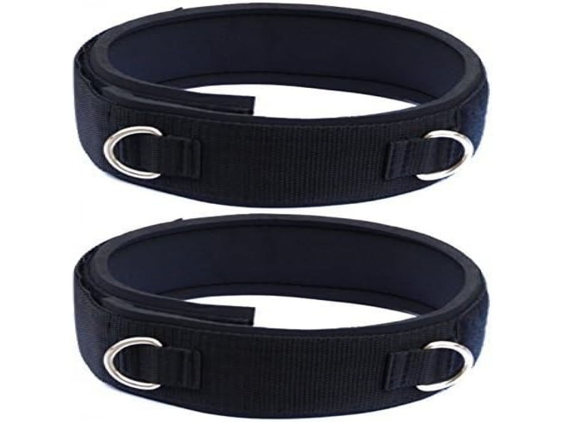 Par de correas acolchadas de neopreno para muslos, tobillos o muñecas. Accesorios de fitness.