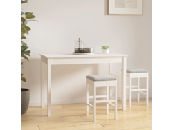 Mesa de comedor de madera maciza de pino blanco, 110 x 55 x 75 cm, DKD HOME DECOR