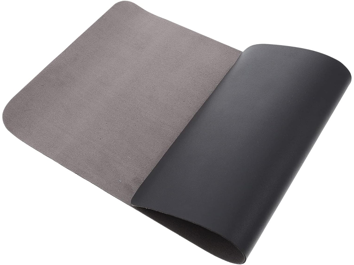 Alfombrilla de ratón de oficina, antideslizante, con superficie de cuero suave para ordenador portátil/PC.