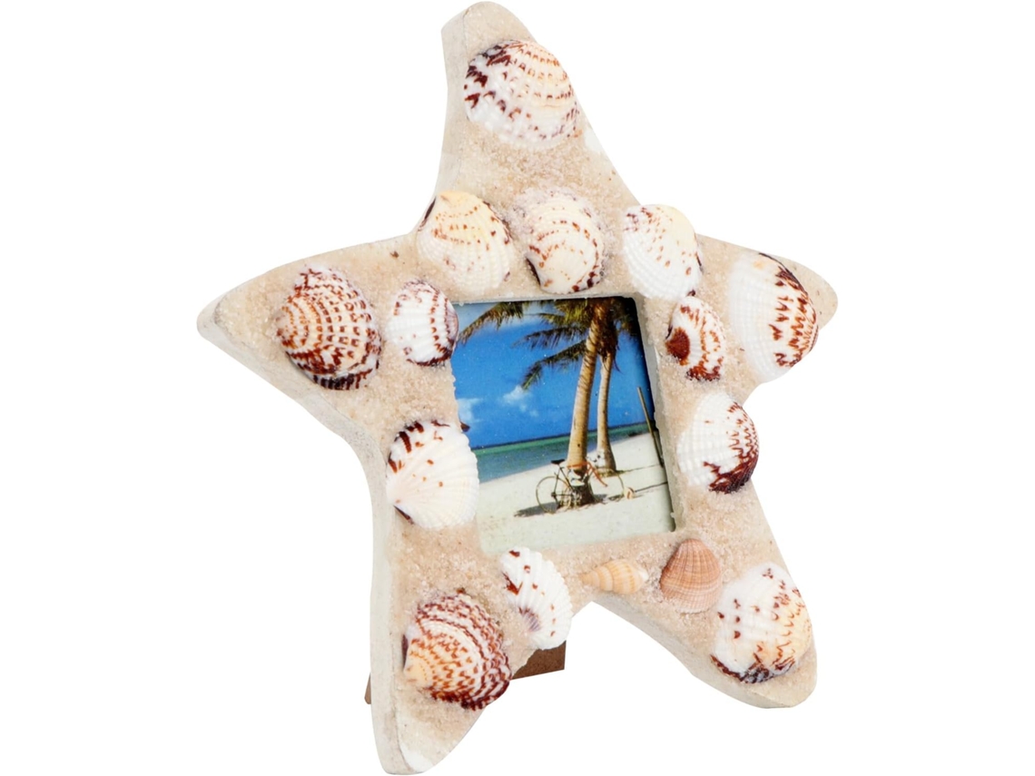 Marco Fotos Decorativo Forma Concha Marina 15x15 Diseño Estrella Creativo Decoración Hogar Oficina