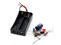 Soporte de plástico para batería 18650 de 3,7 V ZYBLSSBB (2 secciones)