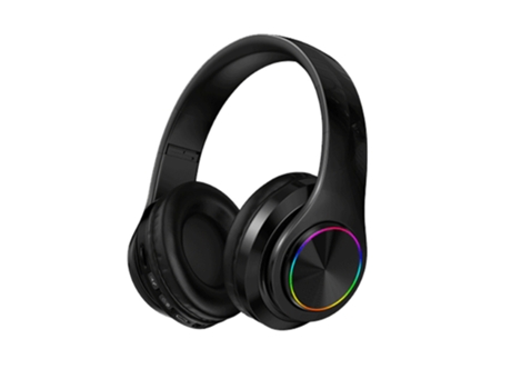 Auriculares Bluetooth inalámbrico sobre la oreja con micrófono plegable