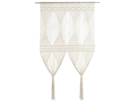 MAISON EXCLUSIVE - Cortina de macramé algodón 140x240 cm