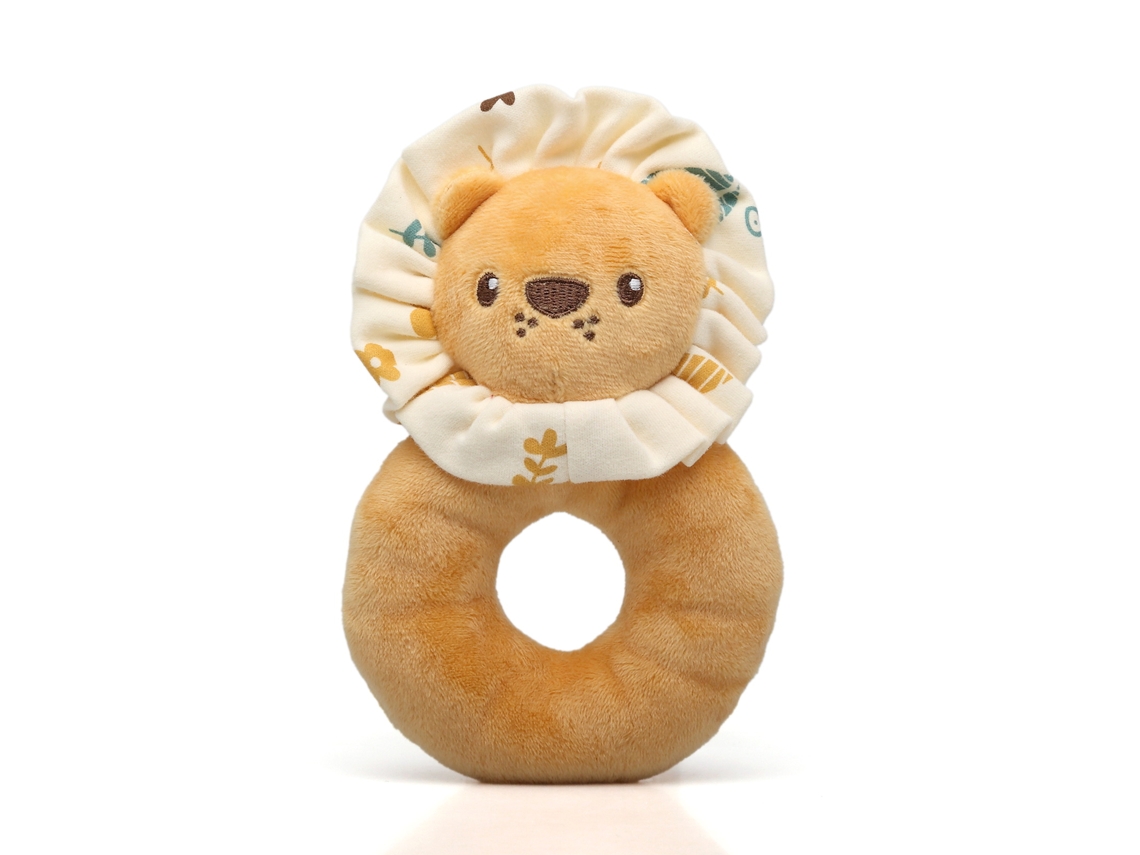 Sonajero de león de peluche Kiokids