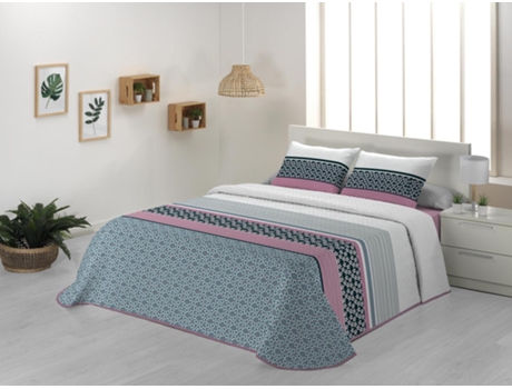 Colcha JVR Milos (Poliéster - Azul - 270 cm)