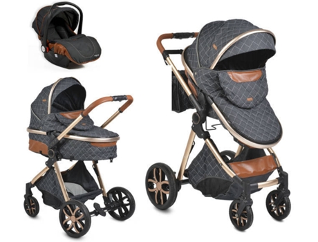 Carrito de Bebé CANGAROO Trio 3 in 1 Alma (60x74x30 cm)
