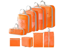 Juego de 9 organizadores para bolsos EIFSON (naranja)