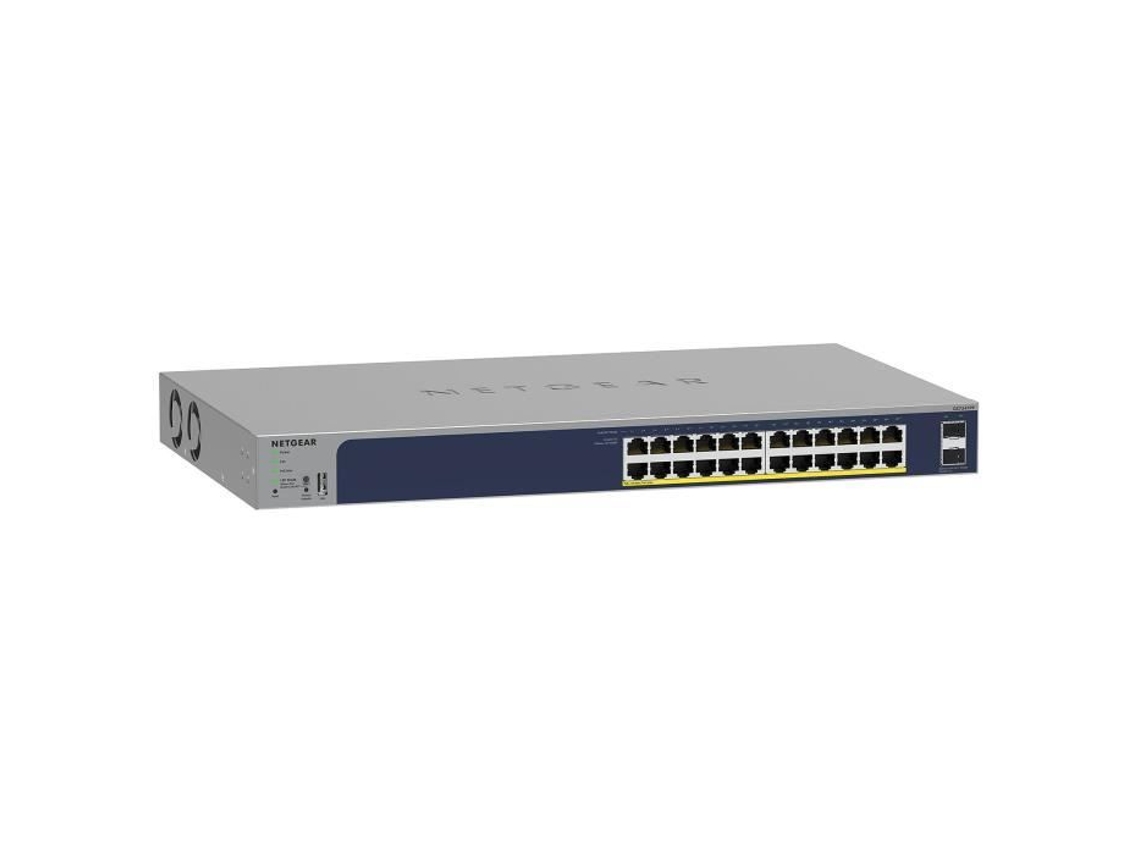 Switch inteligente Gigabit Ethernet de 48 puertos con PoE y 10G SFP para una conectividad rápida y confiable NETGEAR