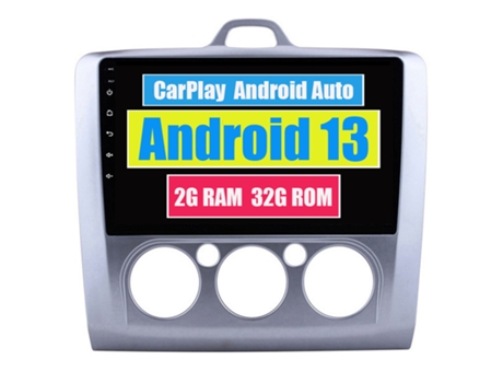 Autoradio Multimedia ROVERONE para Ford Focus 2 Mk 2 2004 - 2011 MT CarPlay Android Coche Radio Bluetooth Navegación