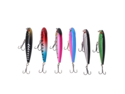 6pcs Señuelo Artificial De Pesca Luya Bait Pencil Lure 9.5g 8cm Para Bass Wobbler Flotante