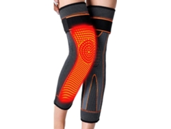 Rodilleras Digitallab antideslizantes y resistentes al frío con punto de moxibustión caliente, 50 cm, talla XL, 75/100 kg (naranja)