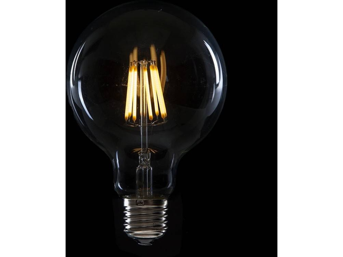 Bombilla LED E27 8W  576Lm 2000ºK Filamento G95 40.000H [WO-LF-G95-E27-8W-WW] GREENICE DECO
