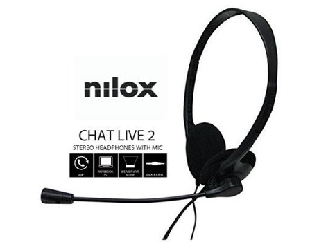 Auriculares con Micrófono Nilox Control Vol